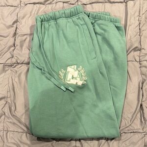 Green Logo Sweatpants